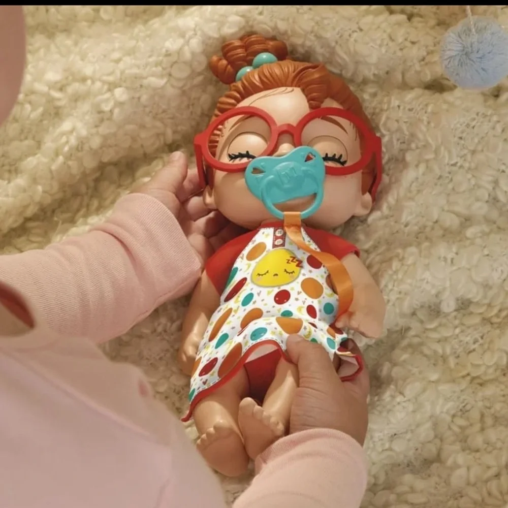 Baby Alive Lil Dreamer Dottie Doodle Baby Doll Sleepover Toy With Glasses